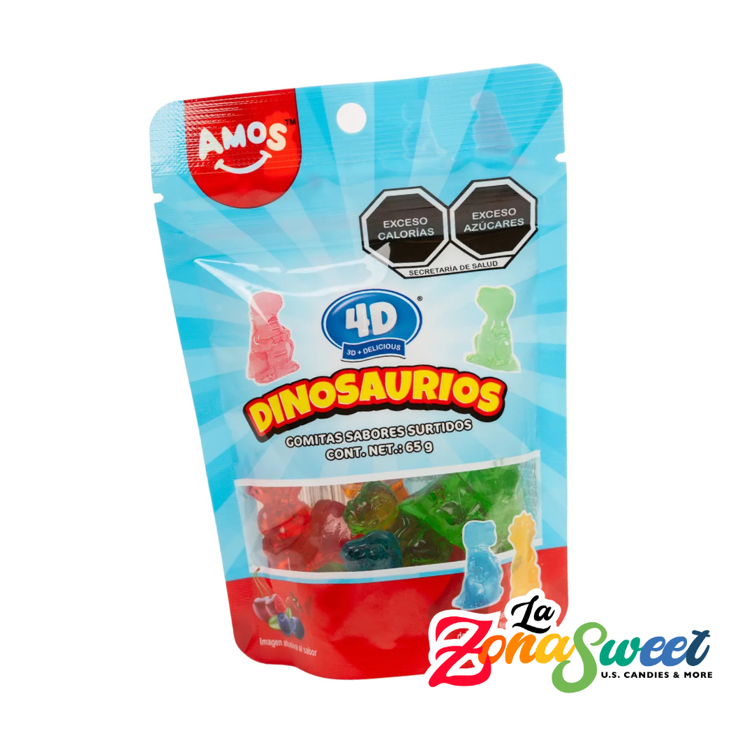 Gomitas Dinosaurios 4D (65g) | AMOS