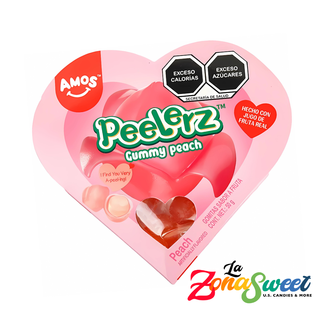 Gomitas Peelerz Durazno Edición San Valentín (50g) | AMOS
