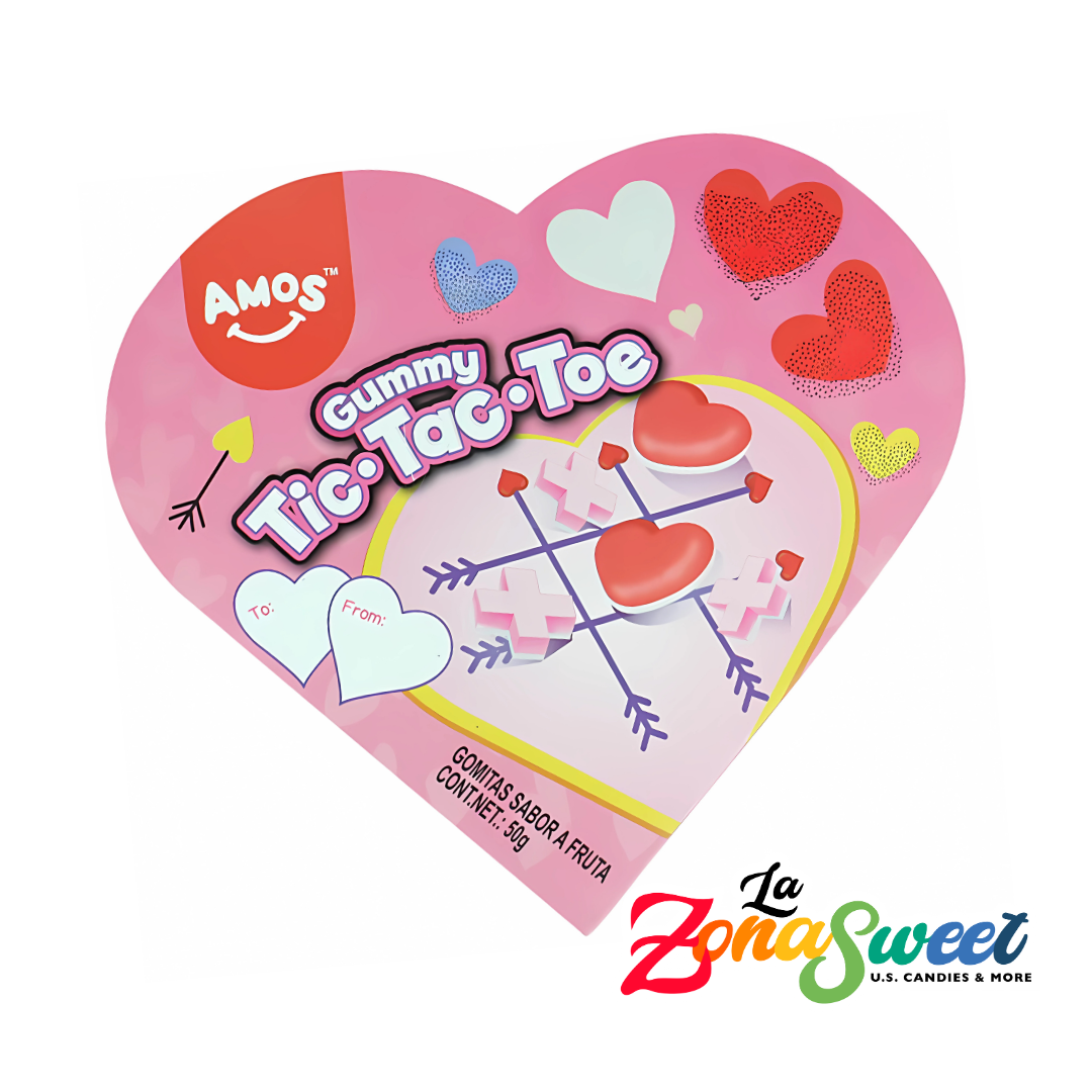 Gomitas Tic Tac Toe Edición San Valentín (50g) | AMOS