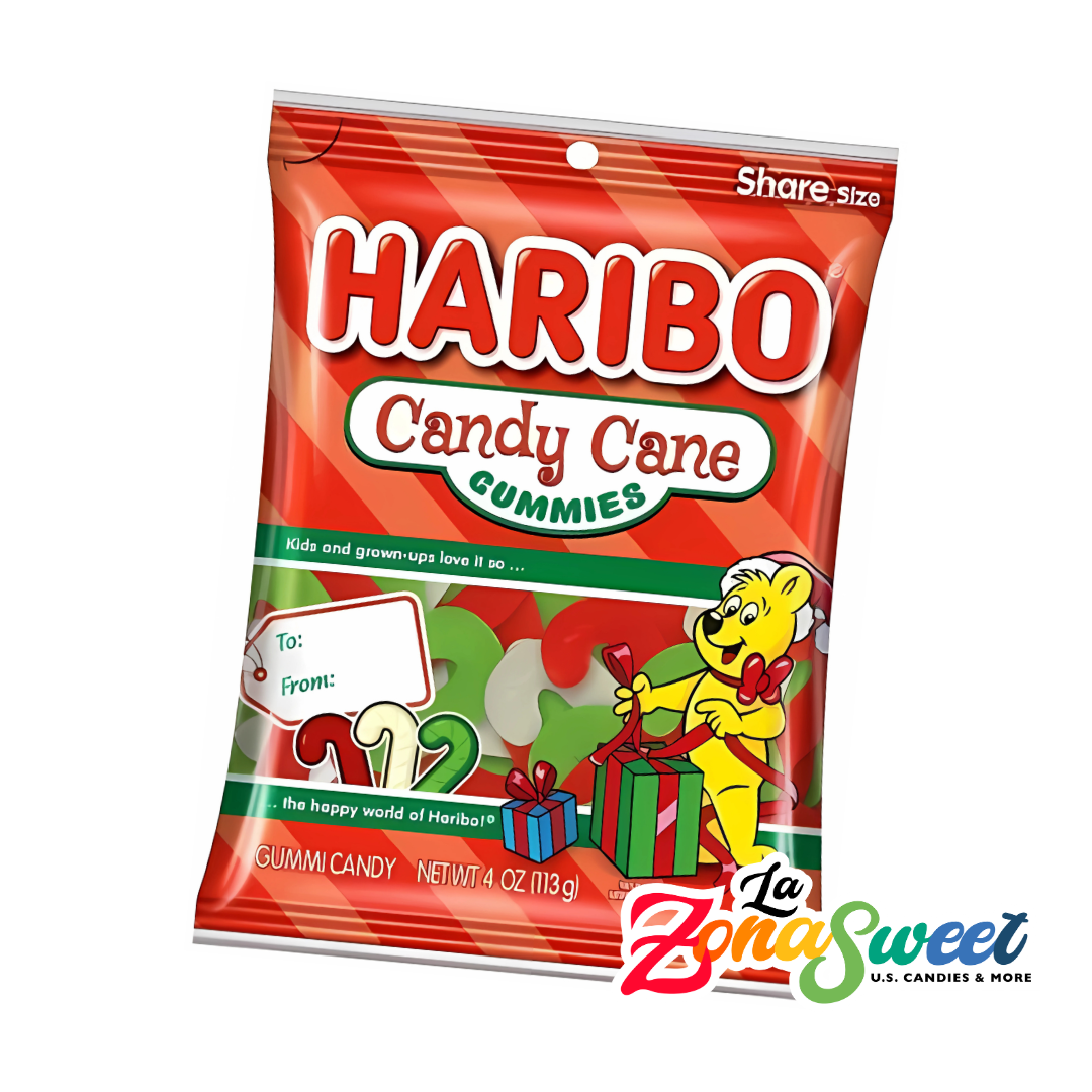 Gomita Haribo Candy Cane (113g) | HARIBO