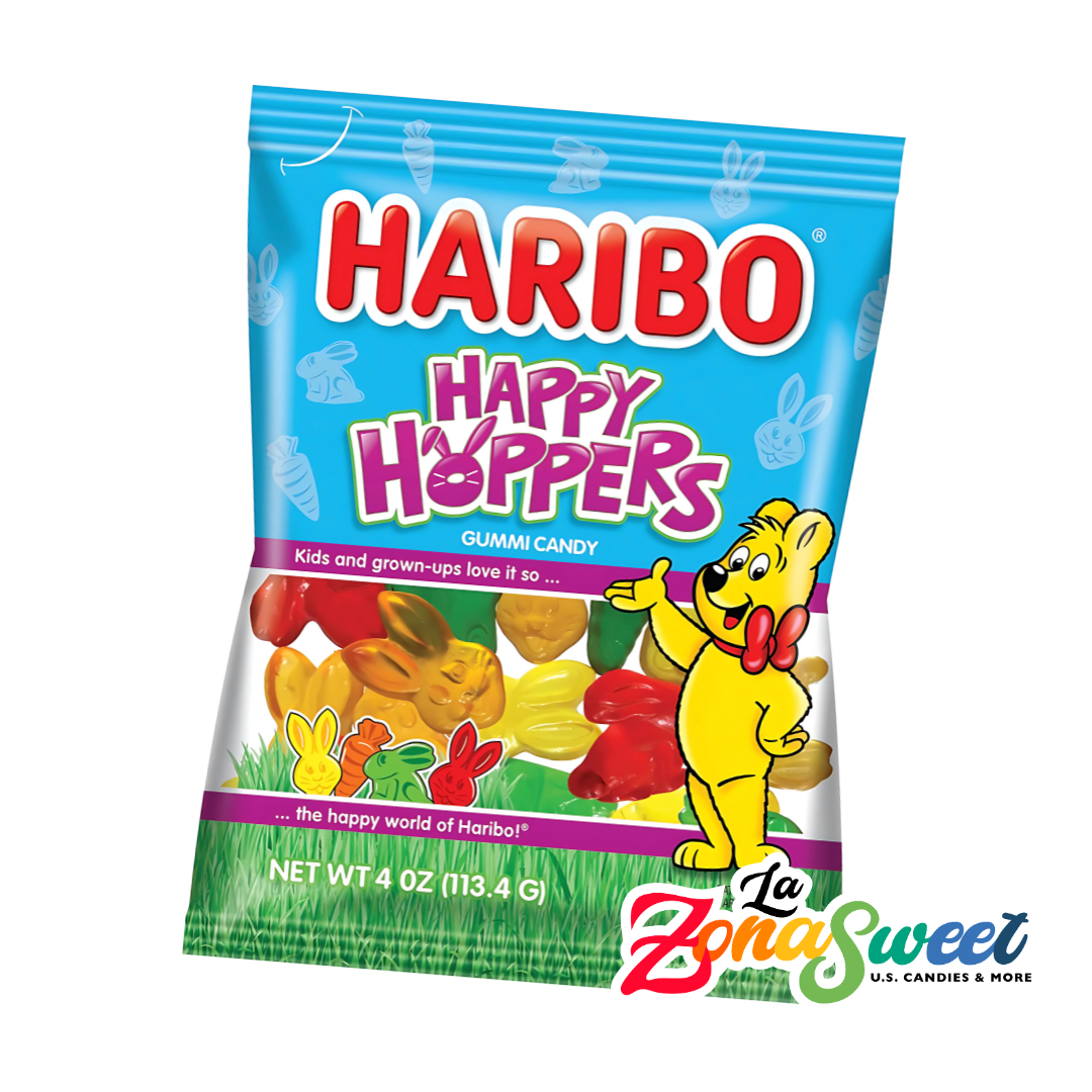 Gomitas Happy Hoppers Conejitos Pascua (113grs) | HARIBO