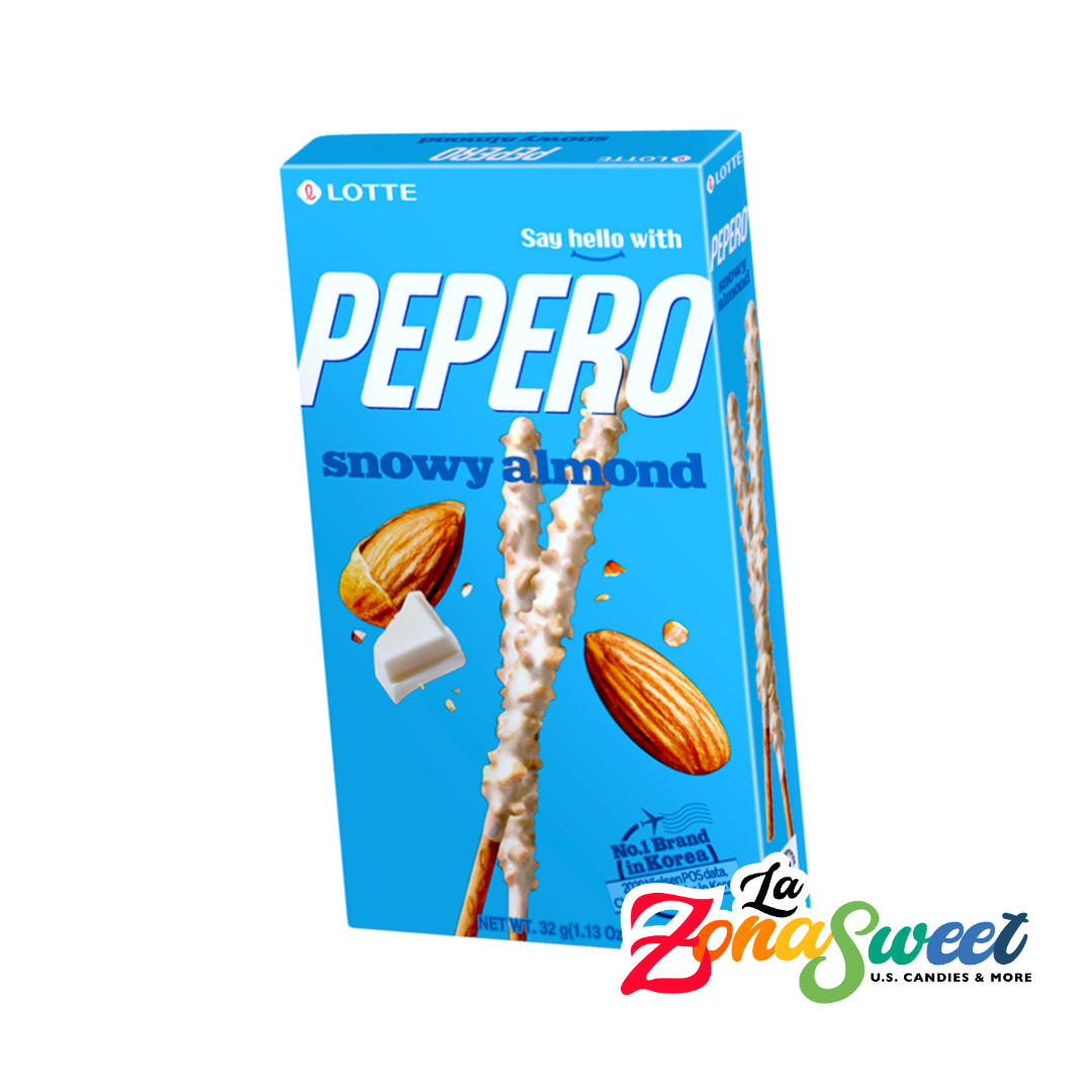 Pepero Galleta Sticks Snowy Almond (32gr) | LOTTE