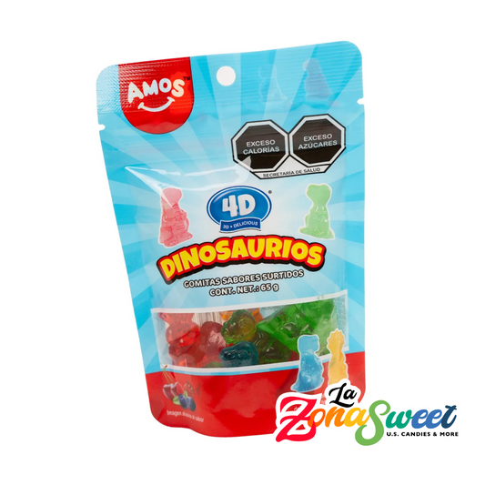 Gomitas Dinosaurios 4D (65g) | AMOS