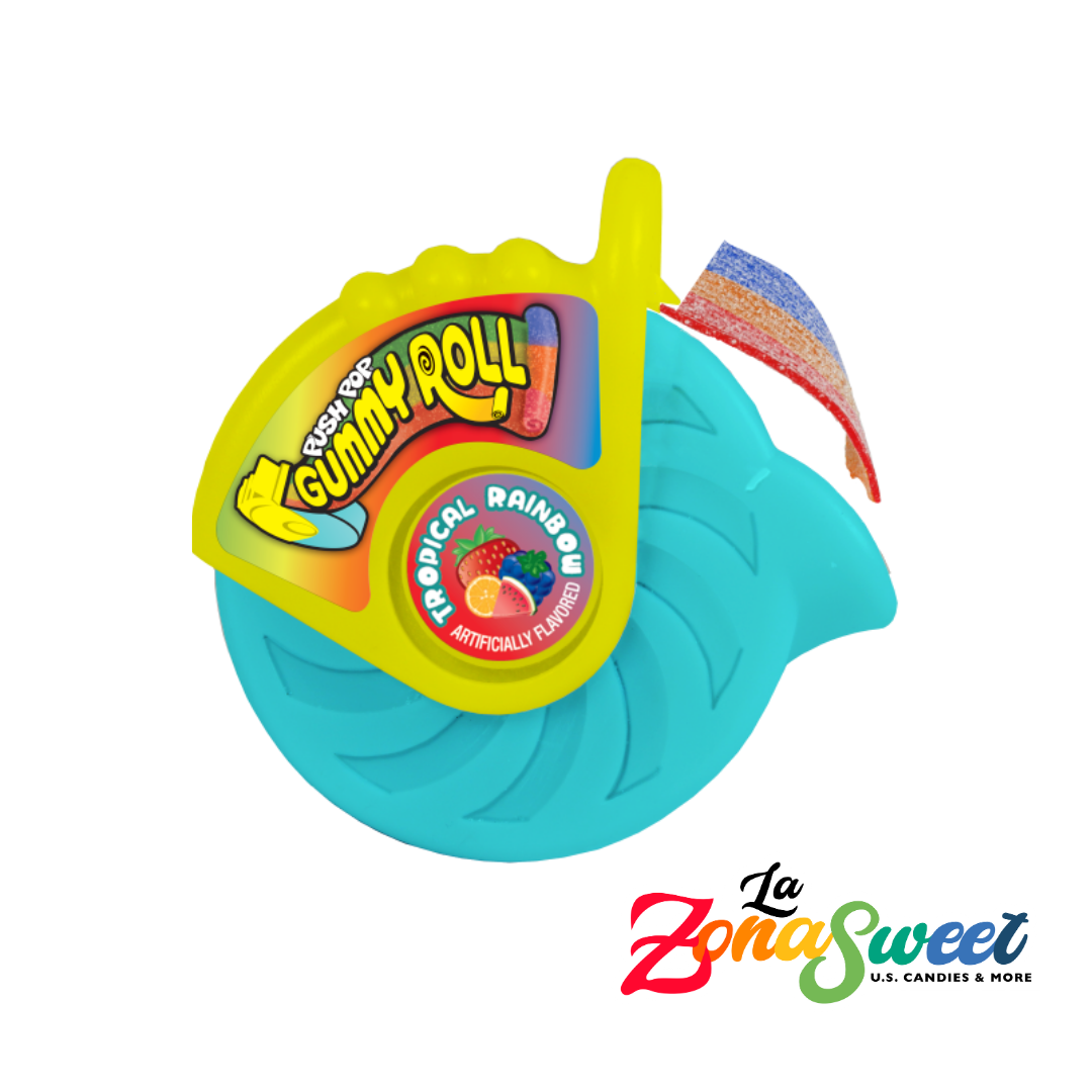 Push Pop Gummy Roll Candy (40g) | BAZOOKA