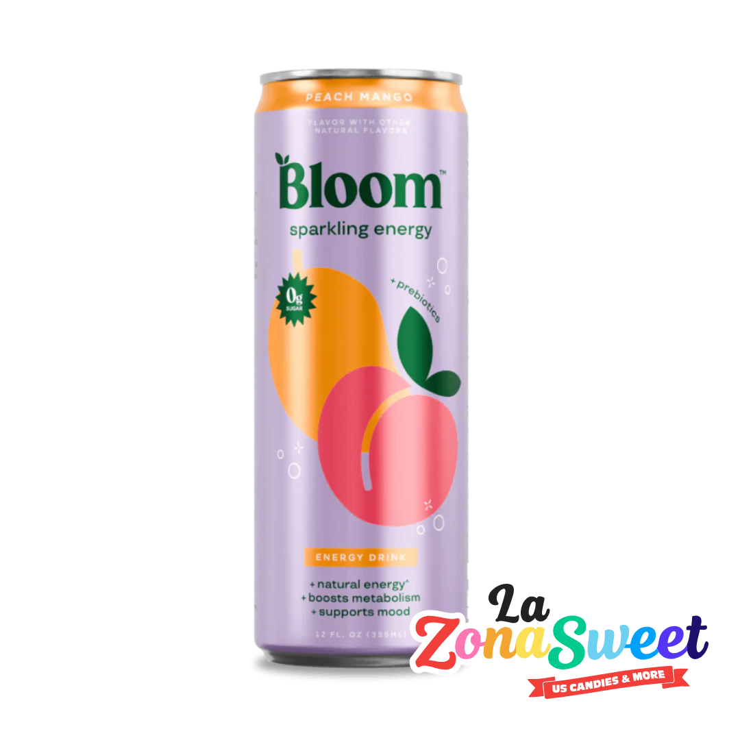 Bebida Energética Bloom Peach Mango (355ml) | BLOOM