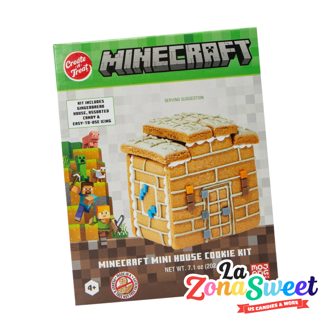 Kit Casa de Galleta Navideña Minecraft (202gr) | CREATE & TREAT