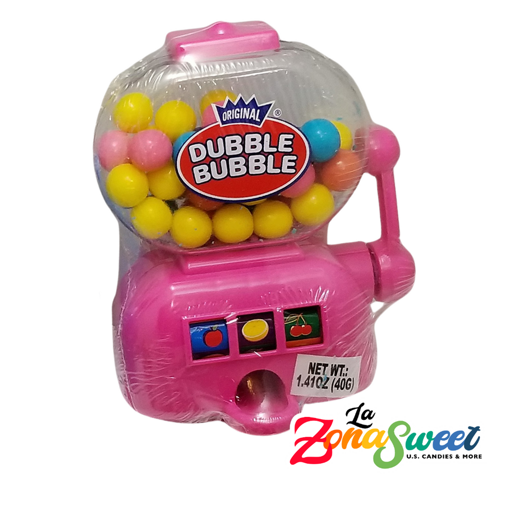 Dispensador de Chicles Grande Color Rosa (40g) | DUBBLE BUBBLE