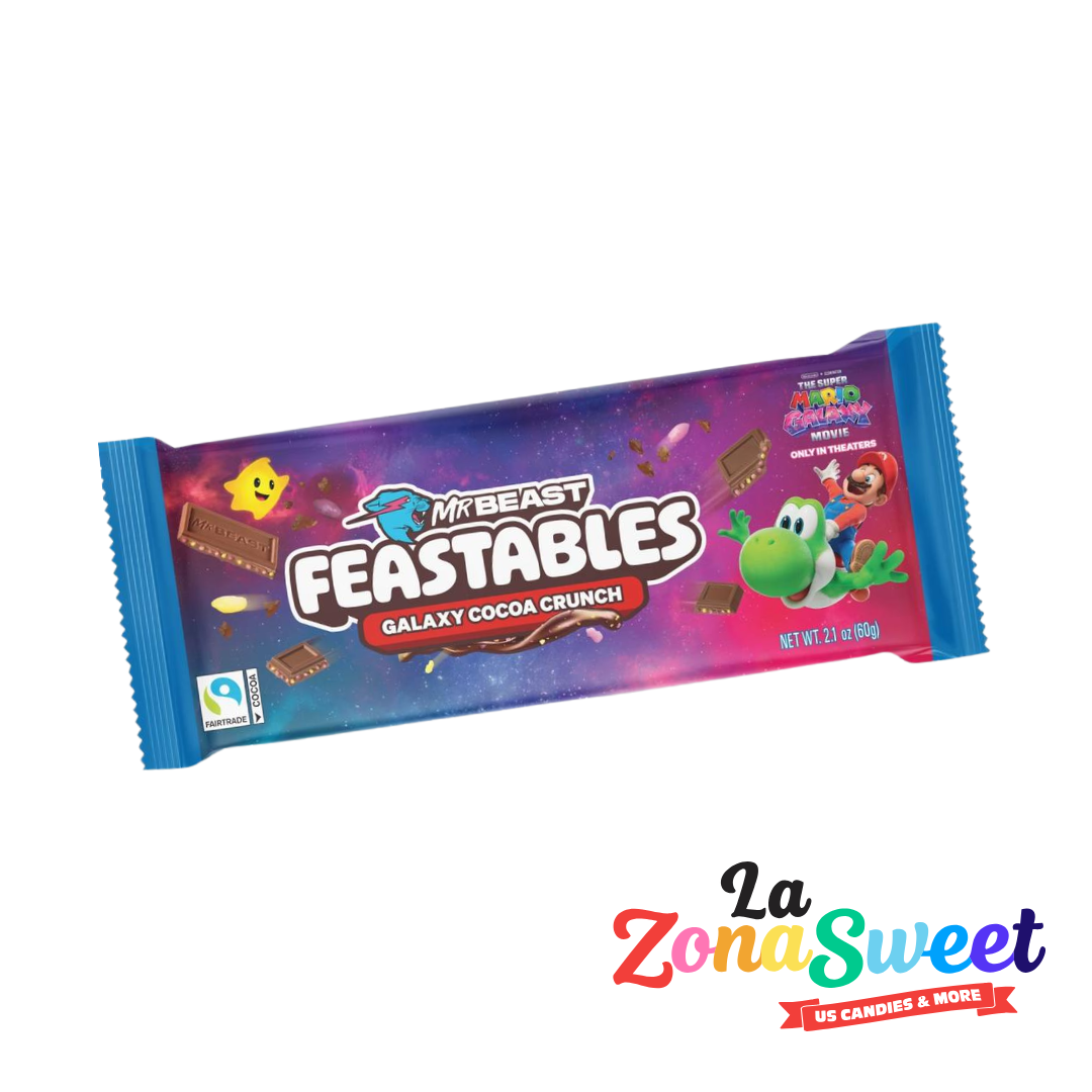 Chocolate Feastables Galaxy Cocoa Crunch Súper Mario Galaxy (60g) | FEASTABLES