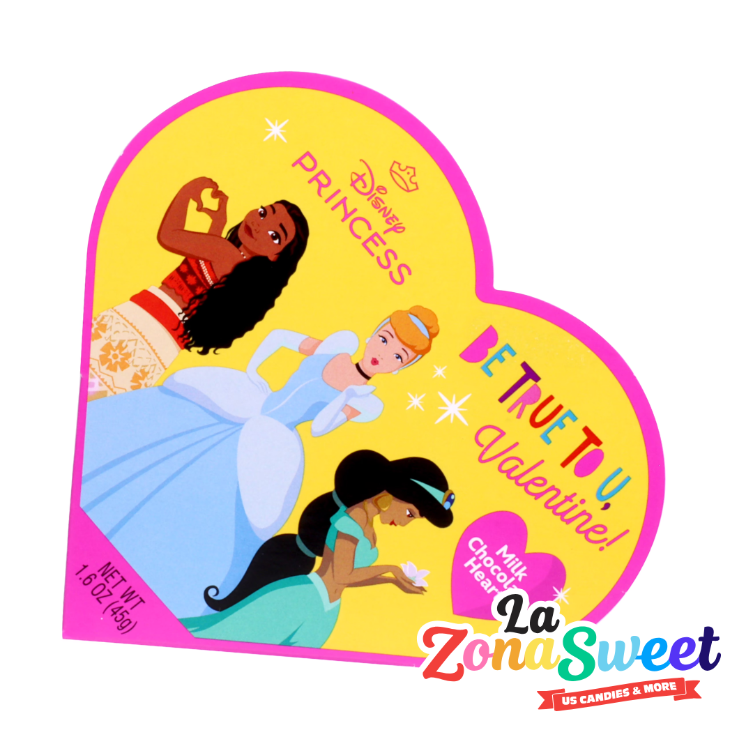 Corazón Chocolates Princesas Disney Be True To U Valentine (45g) | FRANKFORD