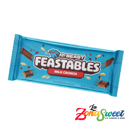 Chocolate Feastables Bar Milk Crunch (60g) | FEASTABLES