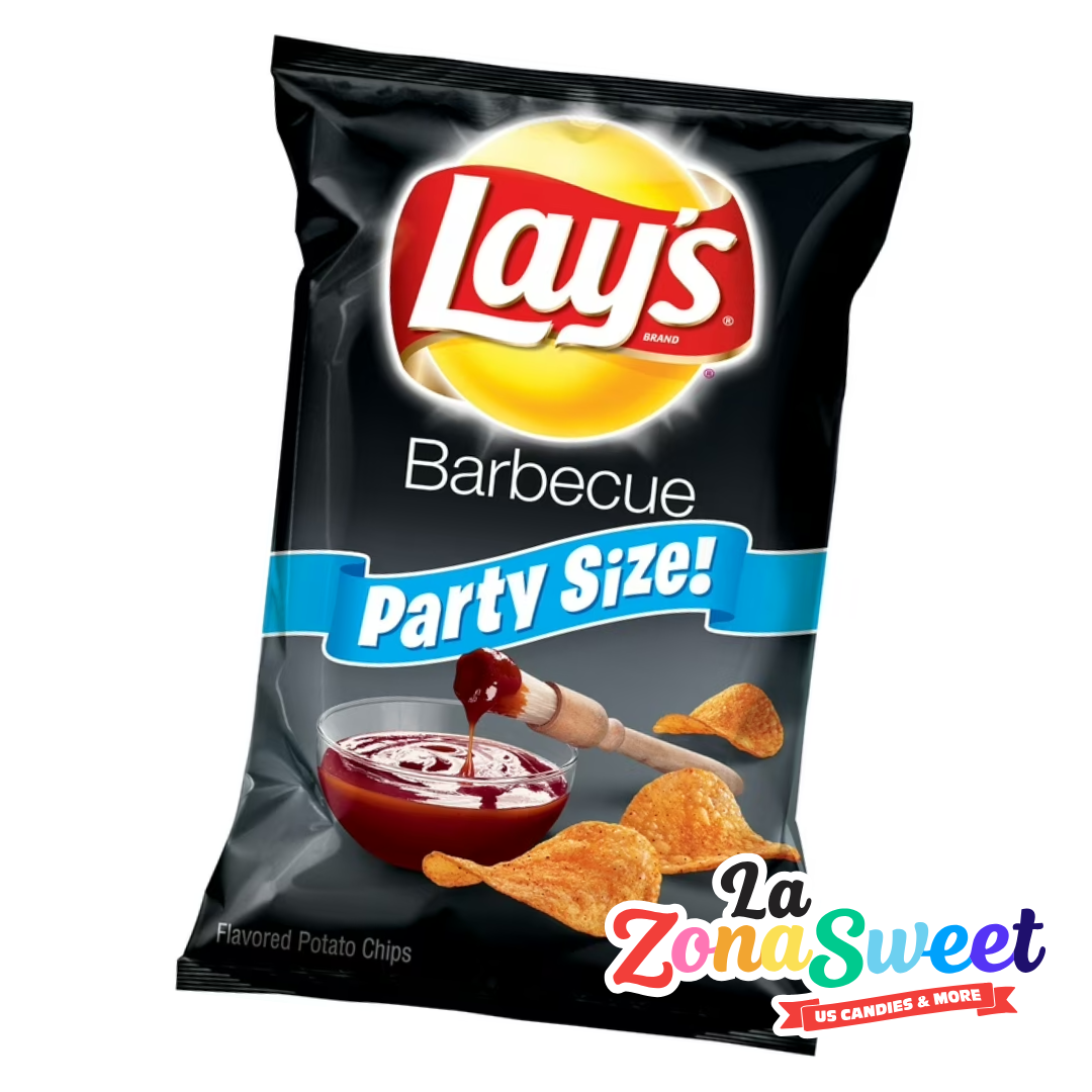 Papas Lays Barbecue Party Size (432.3g) | FRITOLAY