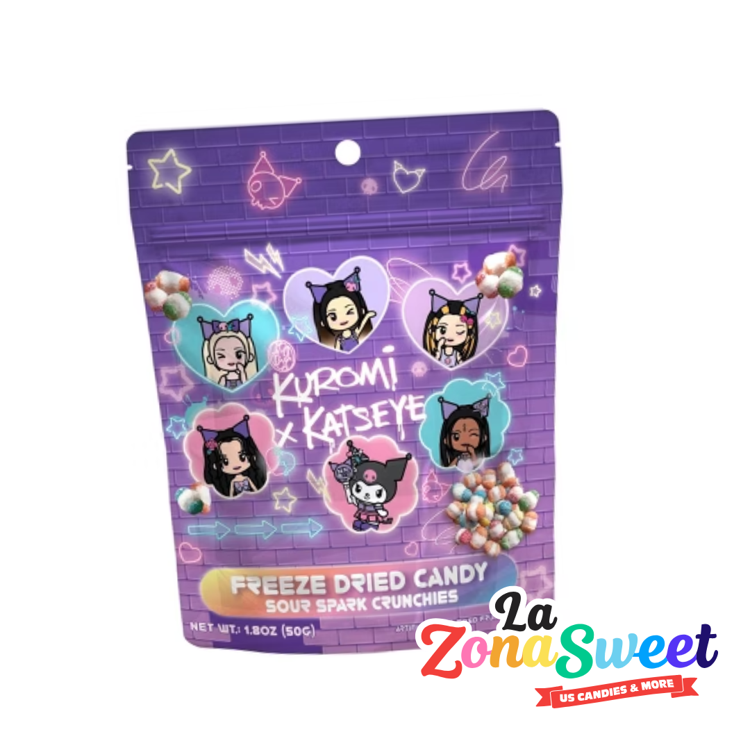 Dulces Liofilizados Kuromi x Katseye Sour Spark Crunchies (50gr) | GEMINI FOOD