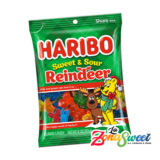 Gomita Haribo Sweet & Sour Reindeer (113g) | HARIBO