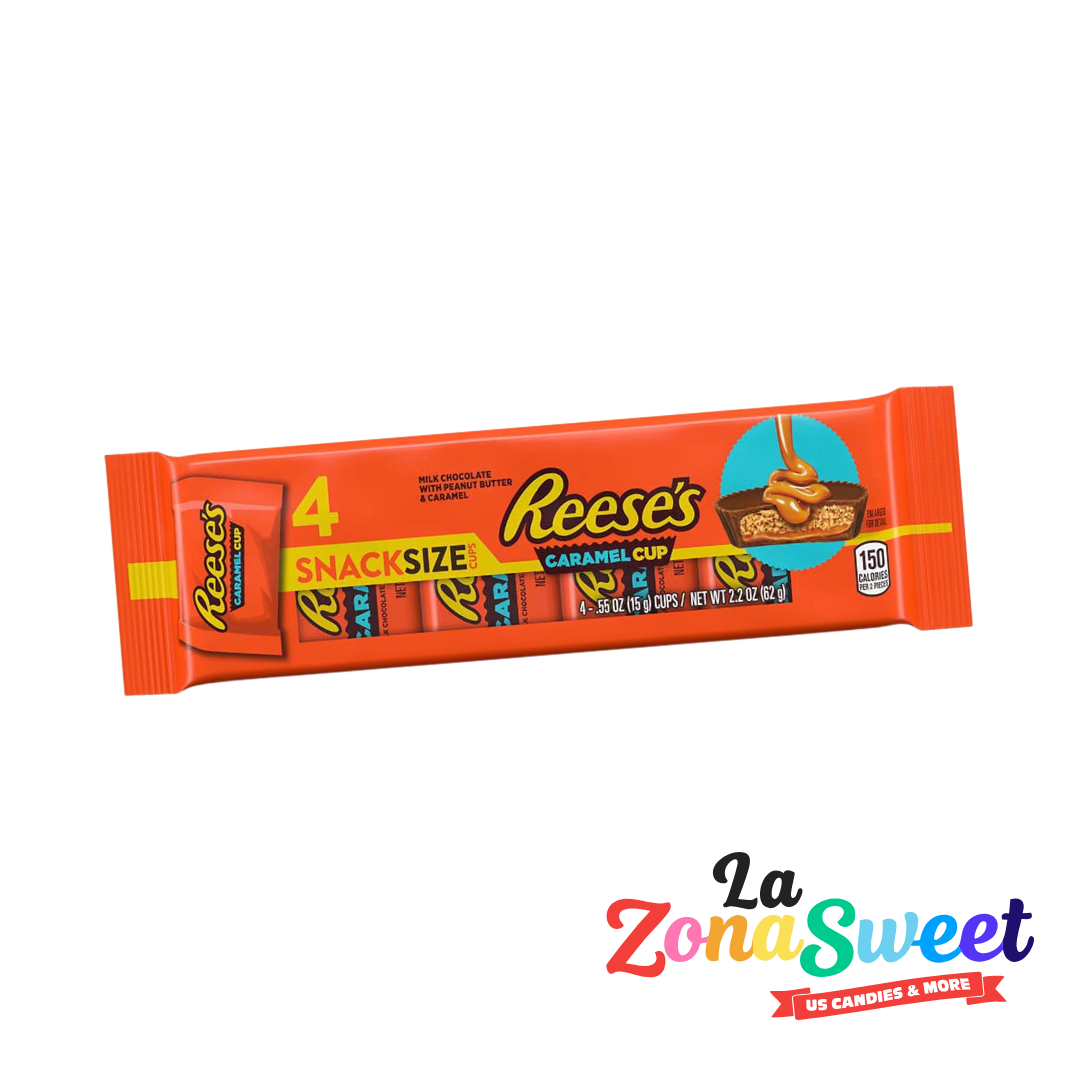 Chocolates Reese’s Caramel Cup Snack Size 62gr (4pz) | HERSHEYS