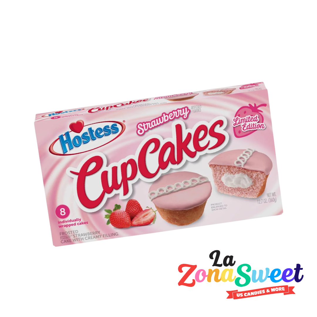 Cupcakes Frosted Strawberry Cake (360gr) | HOSTESS