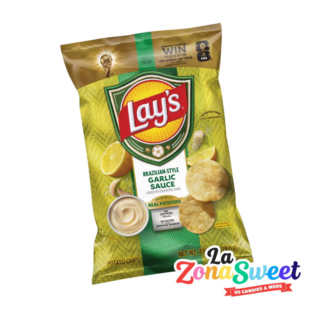 Papas Lays Brazilian Style Garlic Sauce (219.7) | LAYS