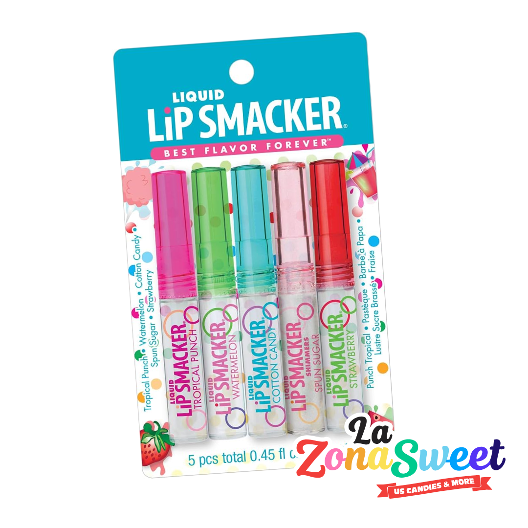 Set 5pz Lip Gloss Sabores Frutales (14ml) | LIP SMACKER
