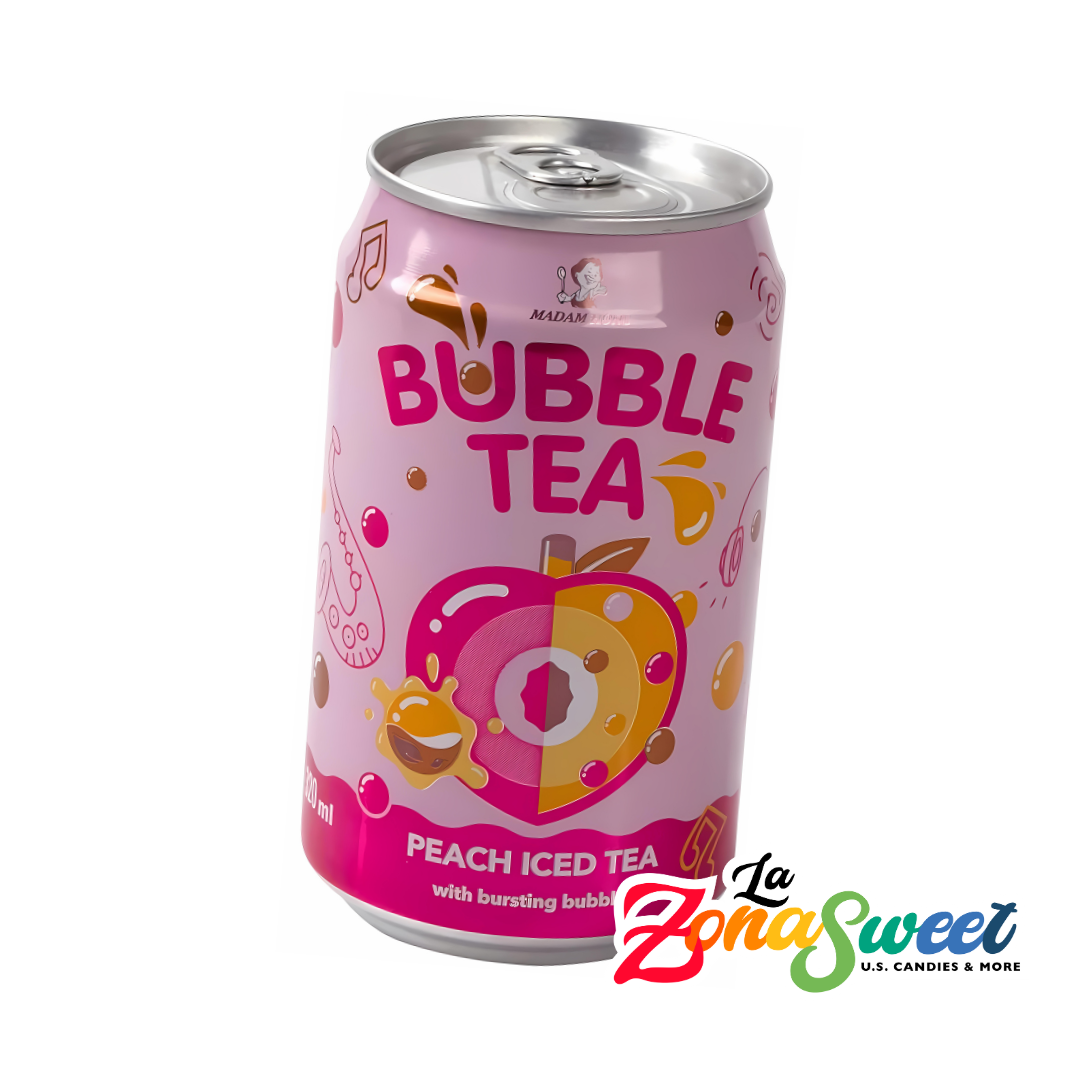 Bebida Bubble Tea Sabor Durazno (320ml) | MADAM HONG