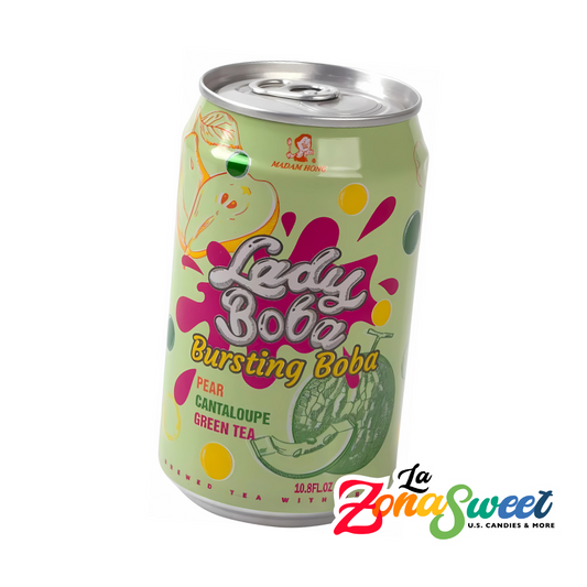 Té Verde Lady Boba Bubble Tea Sabor Pera-Melón (320ml) | MADAM HONG