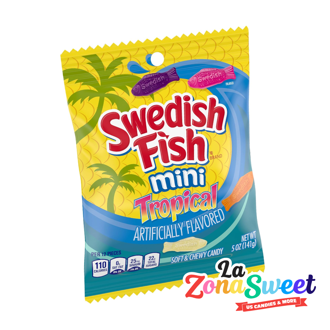 Swedish Fish Mini Tropical (141gr) | MONDELEZ