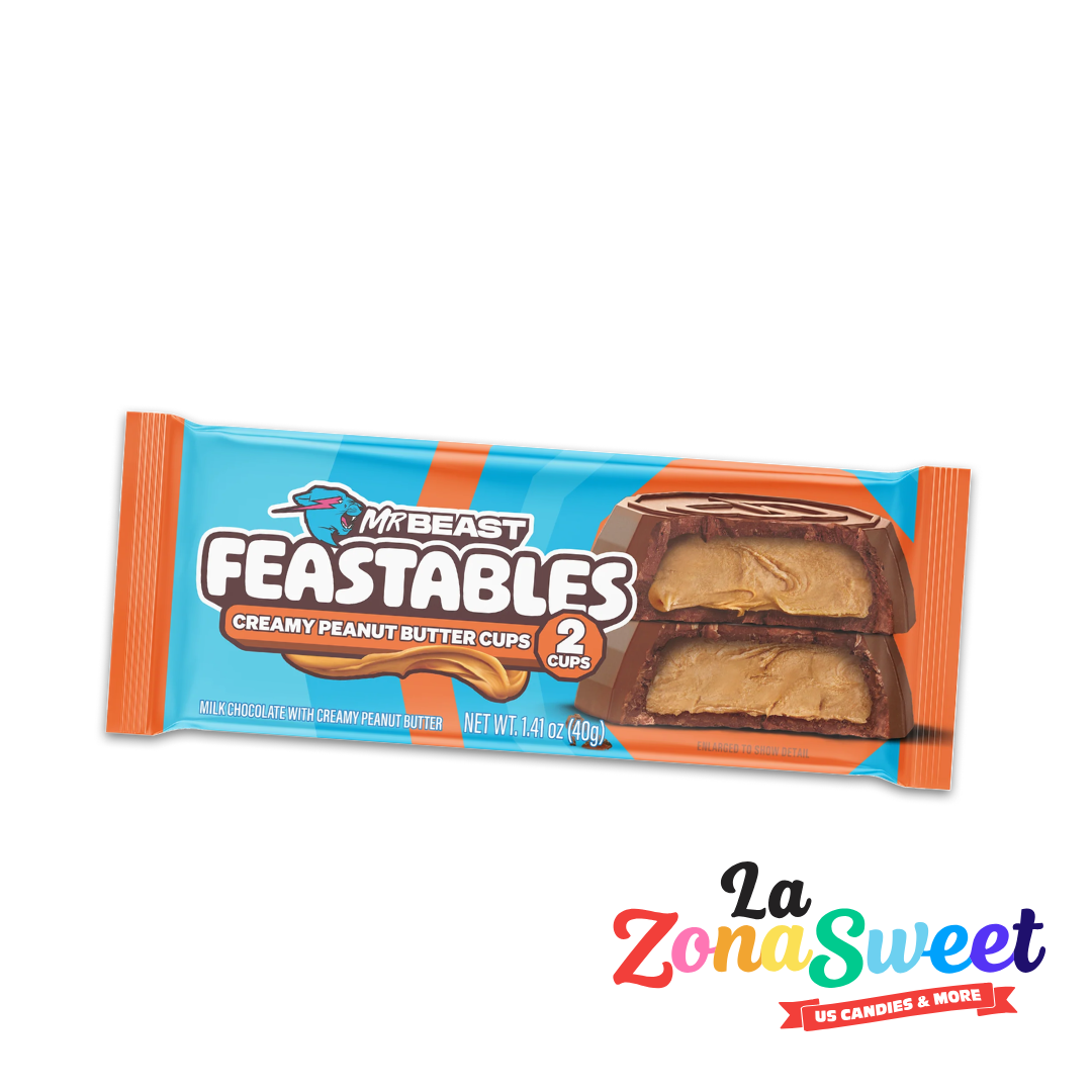 Chocolates Feastables Creamy Peanut Butter Cups (40grs) | FEASTABLES