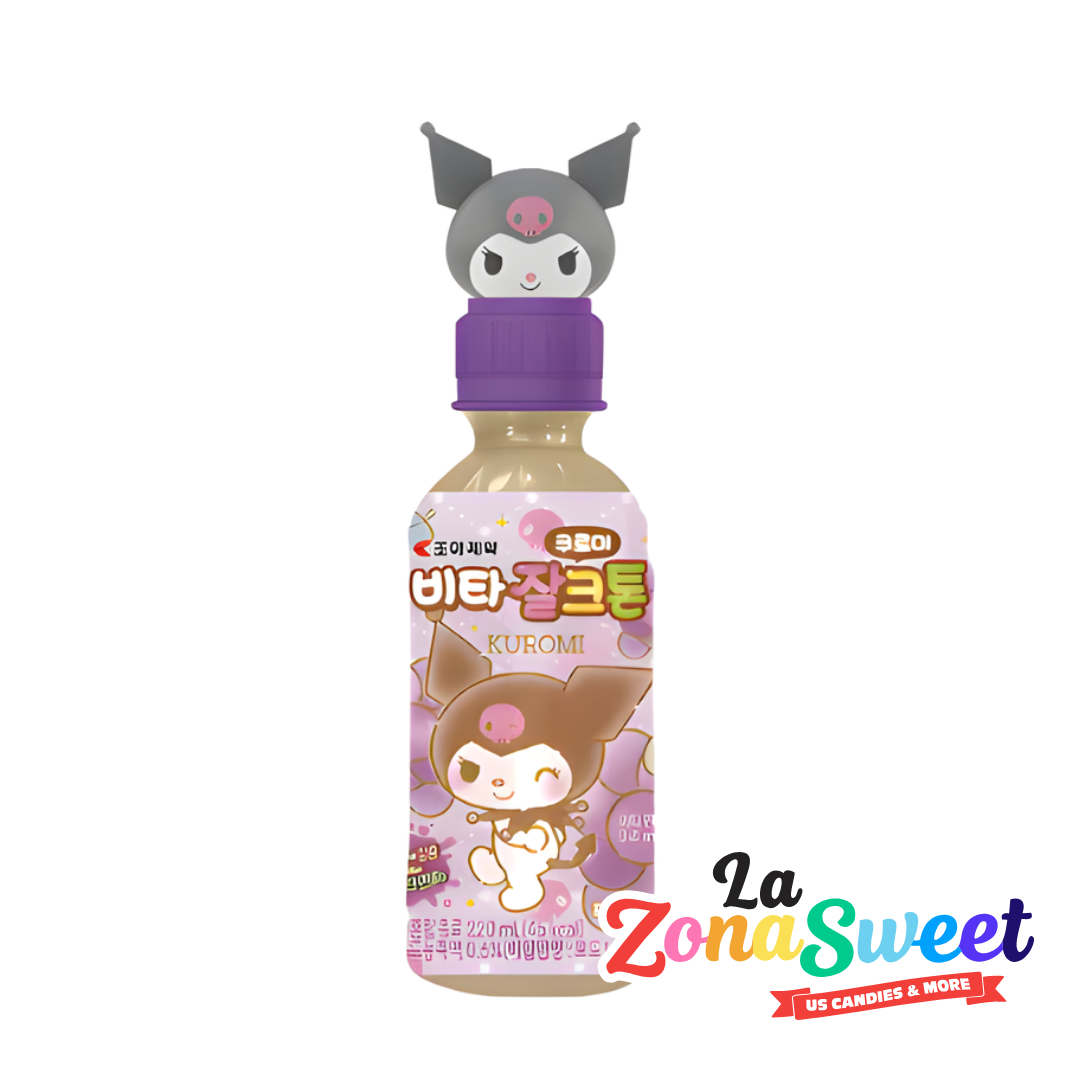 Juguito Coreano Kuromi Sanrio sabor Uva (220ml) | NINTENDO