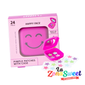 Happy Face Pimple Patches Con Espejito Rosa (1pz) | PARKER BEAUTY