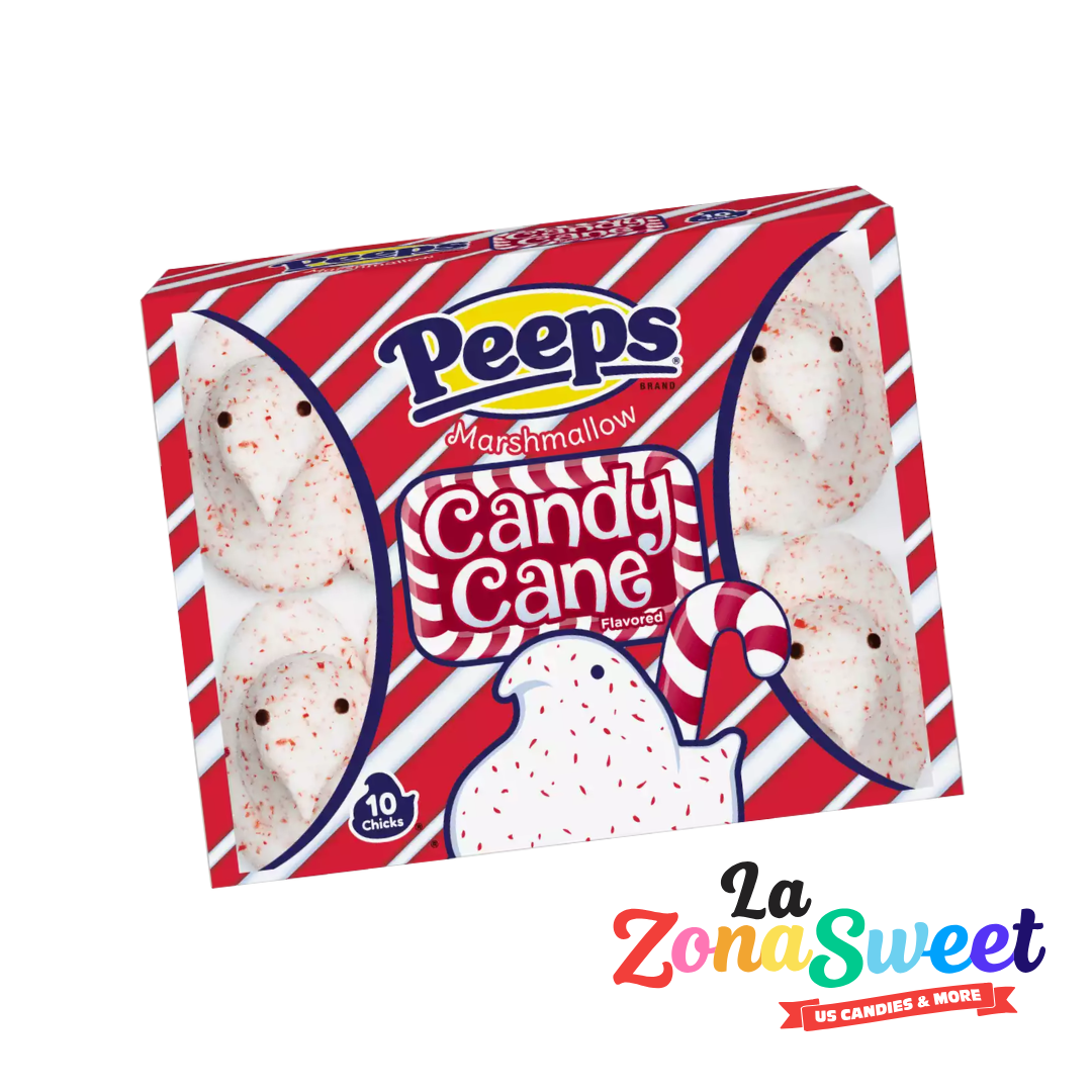 Bombones Peeps Candy Cane (42grs) | JUST BORN