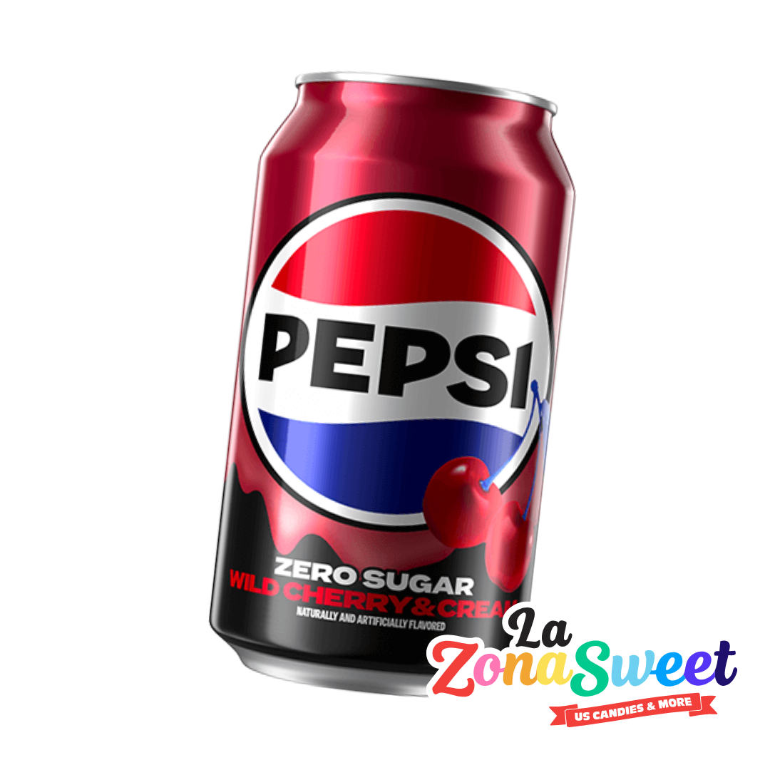 Refresco Pepsi Wild Cherry & Cream Zero Sugar (355ml) | PEPSICO