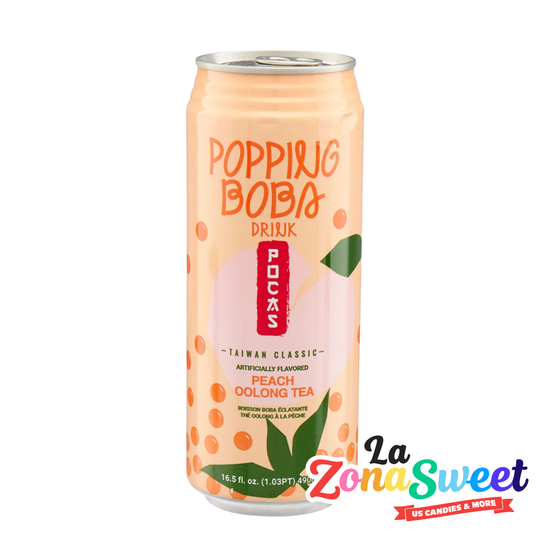 Bebida Popping Boba Peach Oolong Tea (490ml) | POCAS