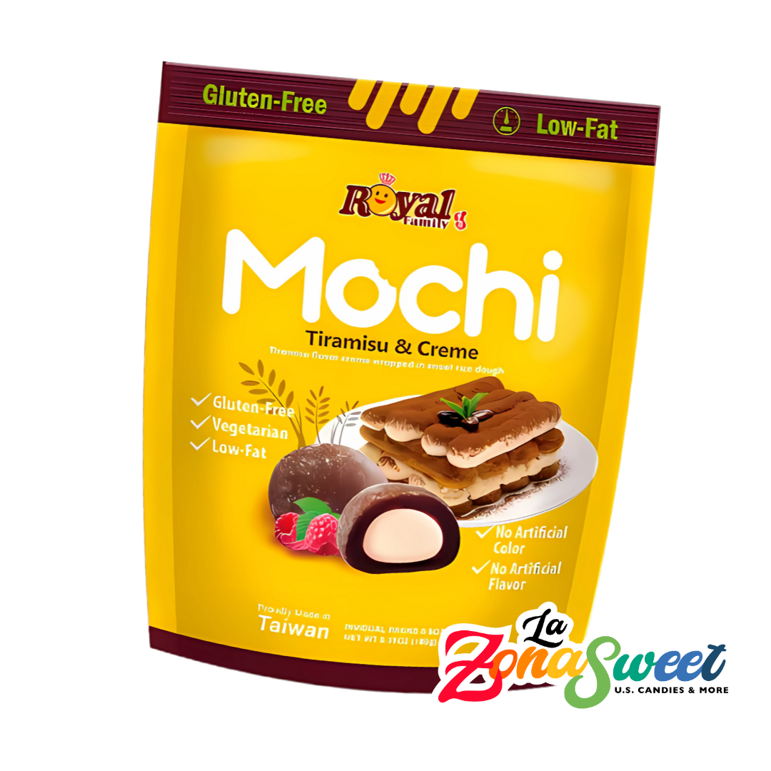 Mochi Sabor Tiramisu & Creme (12 pz) (180g) | ROYAL FAMILY