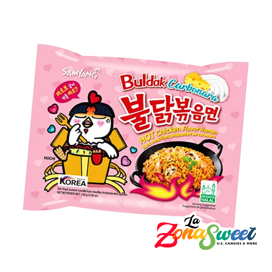 Sopa Instantánea Buldak Carbonara Picante (140g) | SAMYANG