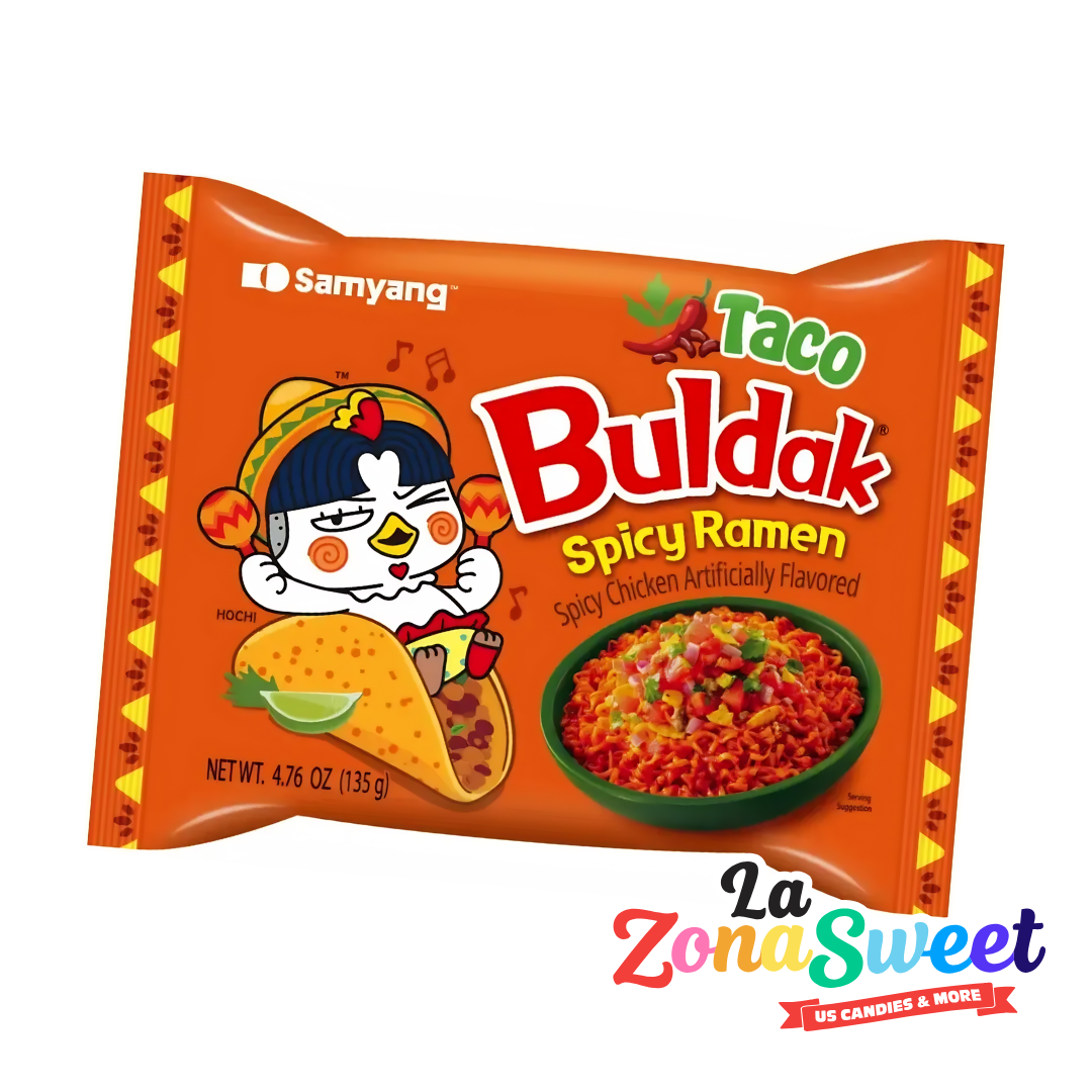 Sopa Instantánea Ramen Buldak Taco Picante (135gr) | SAMYANG