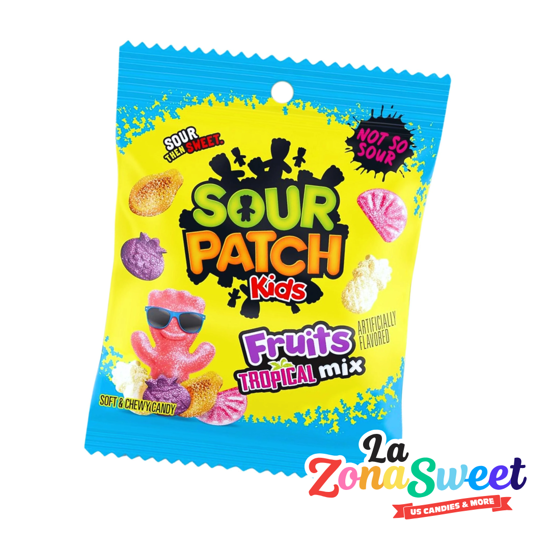 Gomitas Sour Patch Kids Fruits Tropical Mix (87gr) | MONDELEZ
