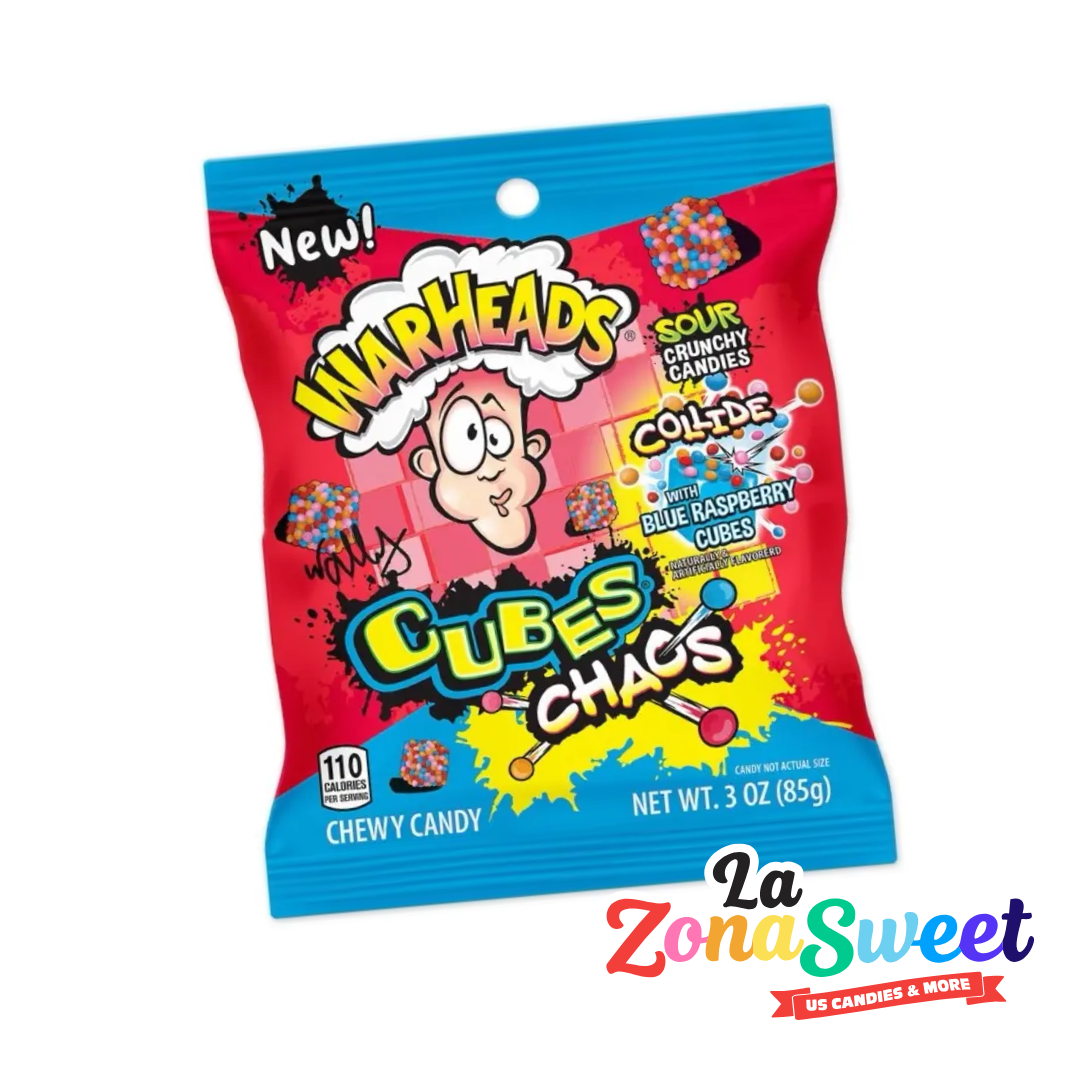 Dulces Warheads Cubes Chaos Sour (85gr) | IMPACT