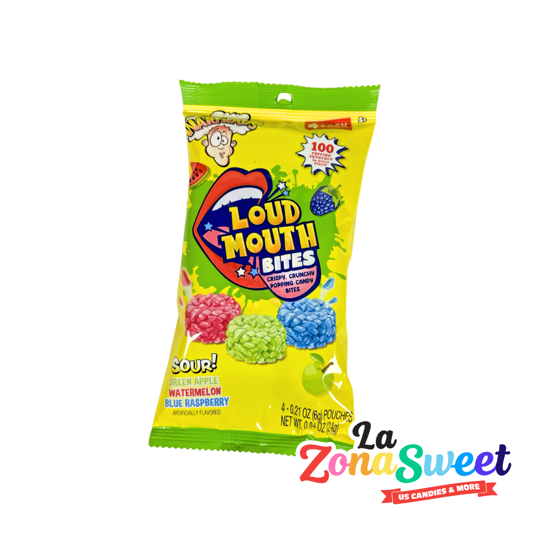 Dulces Warheads Loud Mouth Bites Sour (24gr) | HILCOS