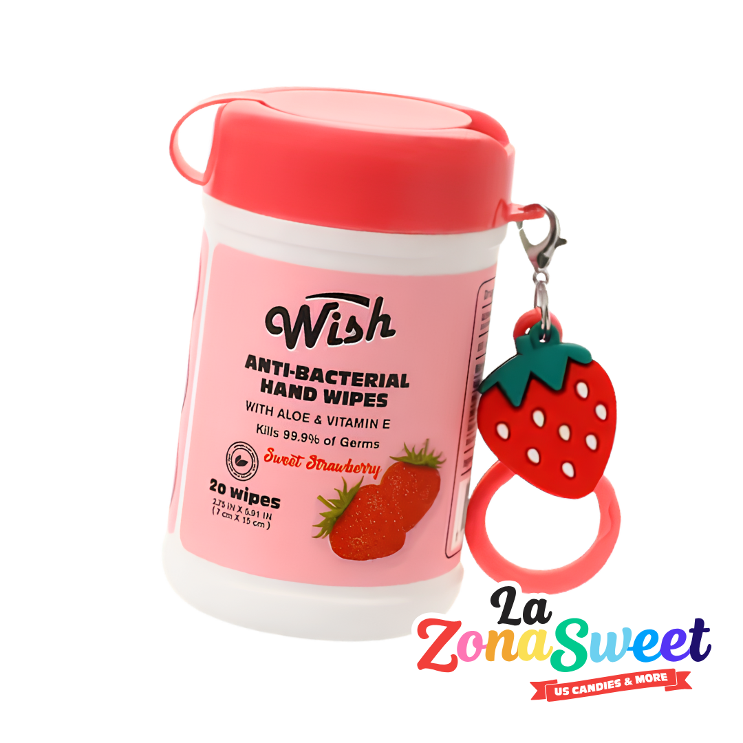 Toallitas Antibacteriales con Aloe - Sweet Strawberry | WISH