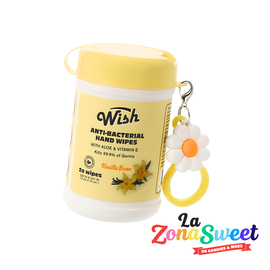 Toallitas Antibacteriales con Aloe - Vanilla Bean | WISH