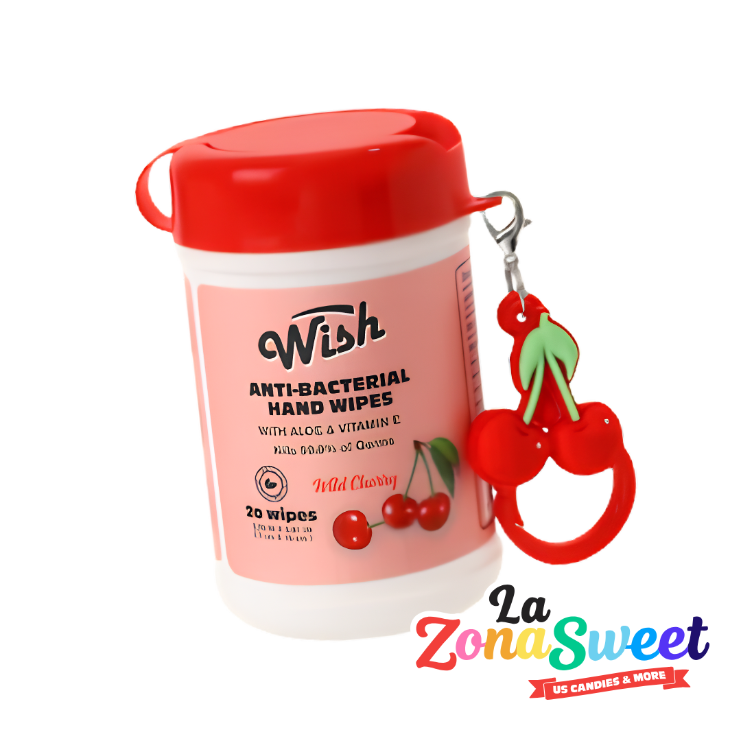 Toallitas Antibacteriales con Aloe - Wild Cherry | WISH